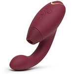 Womanizer Red Duo Rechargeable G-Spot and Clitoral Stimulator.